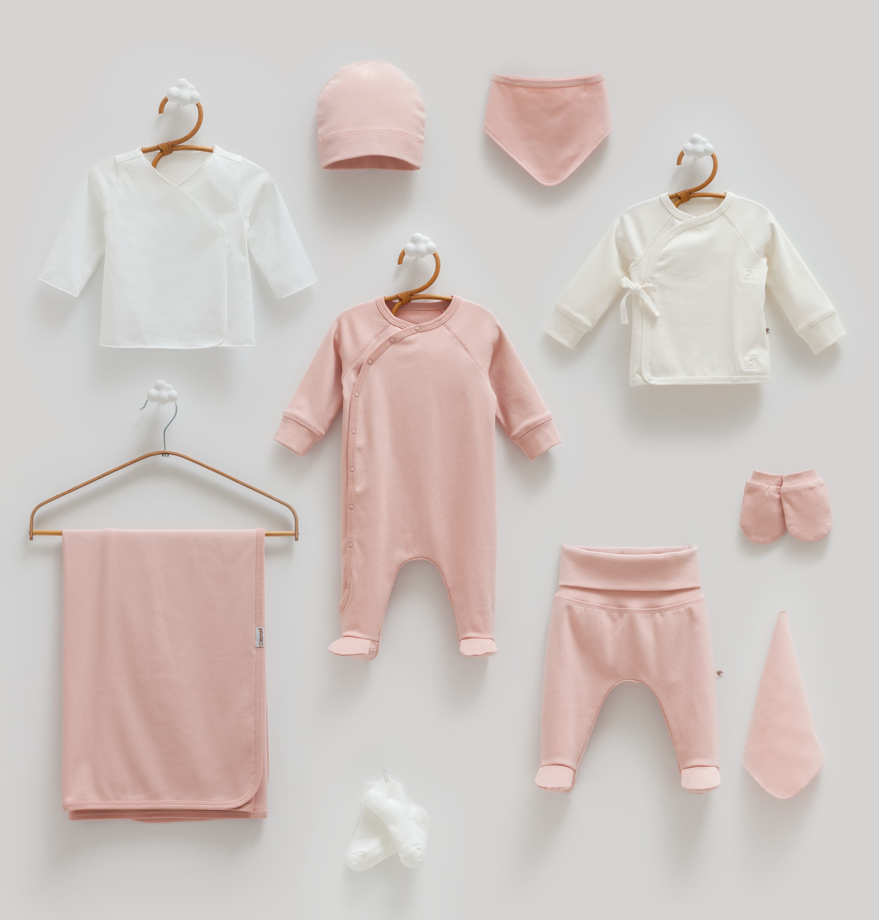 Pink blush baby girl set