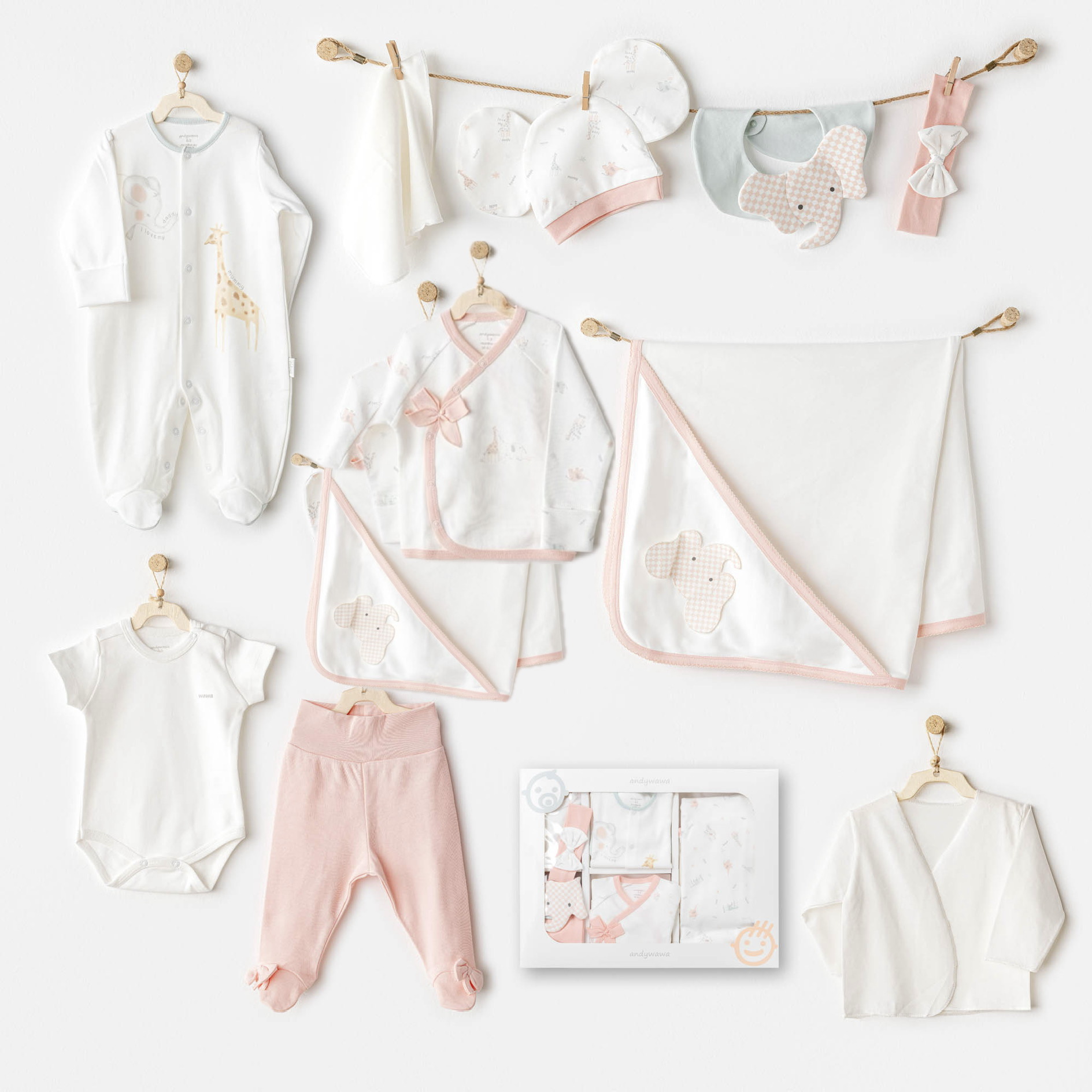 Giraffe Baby Girl set