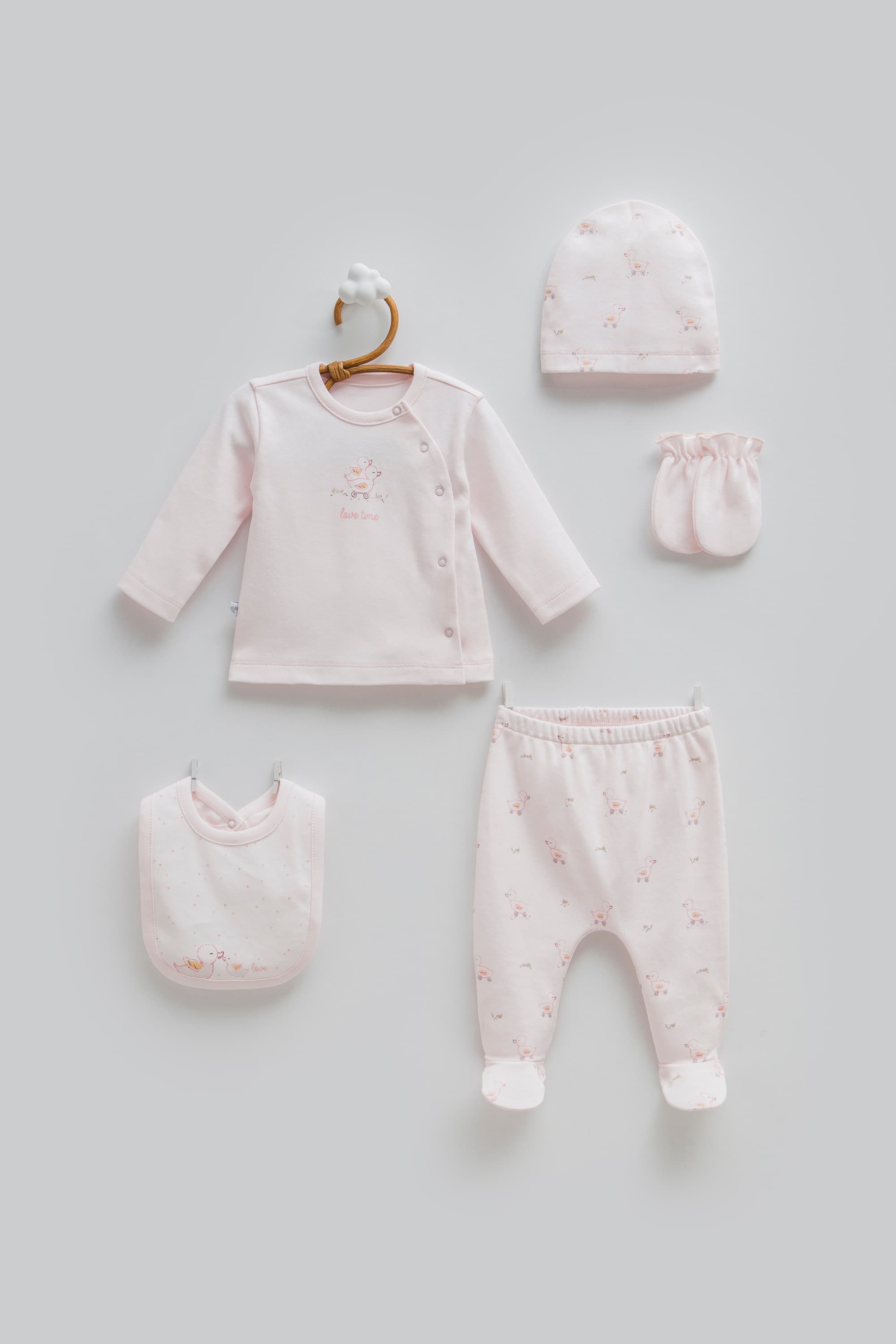 Five pieces Little Duck Set Size 0-3