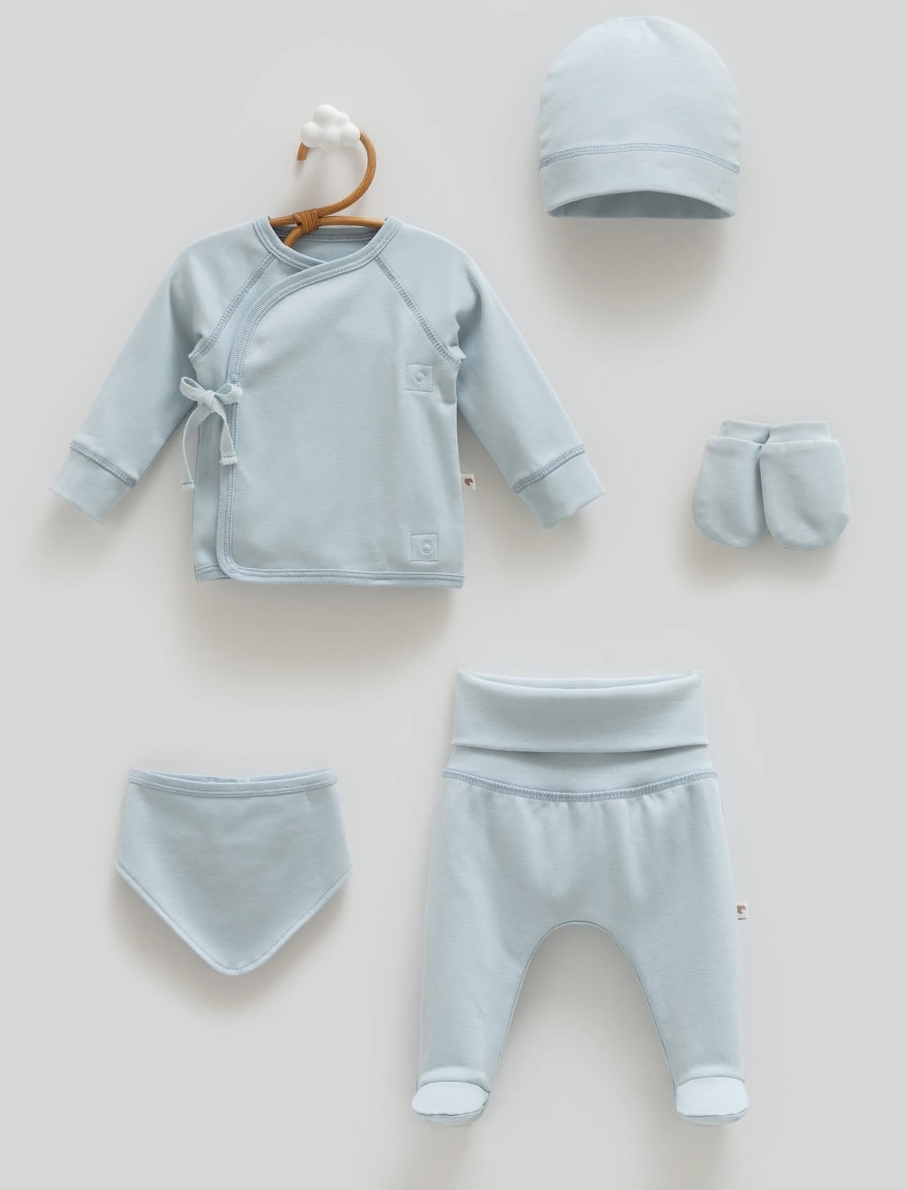 Five Pieces 100% Cotton Baby boy Set