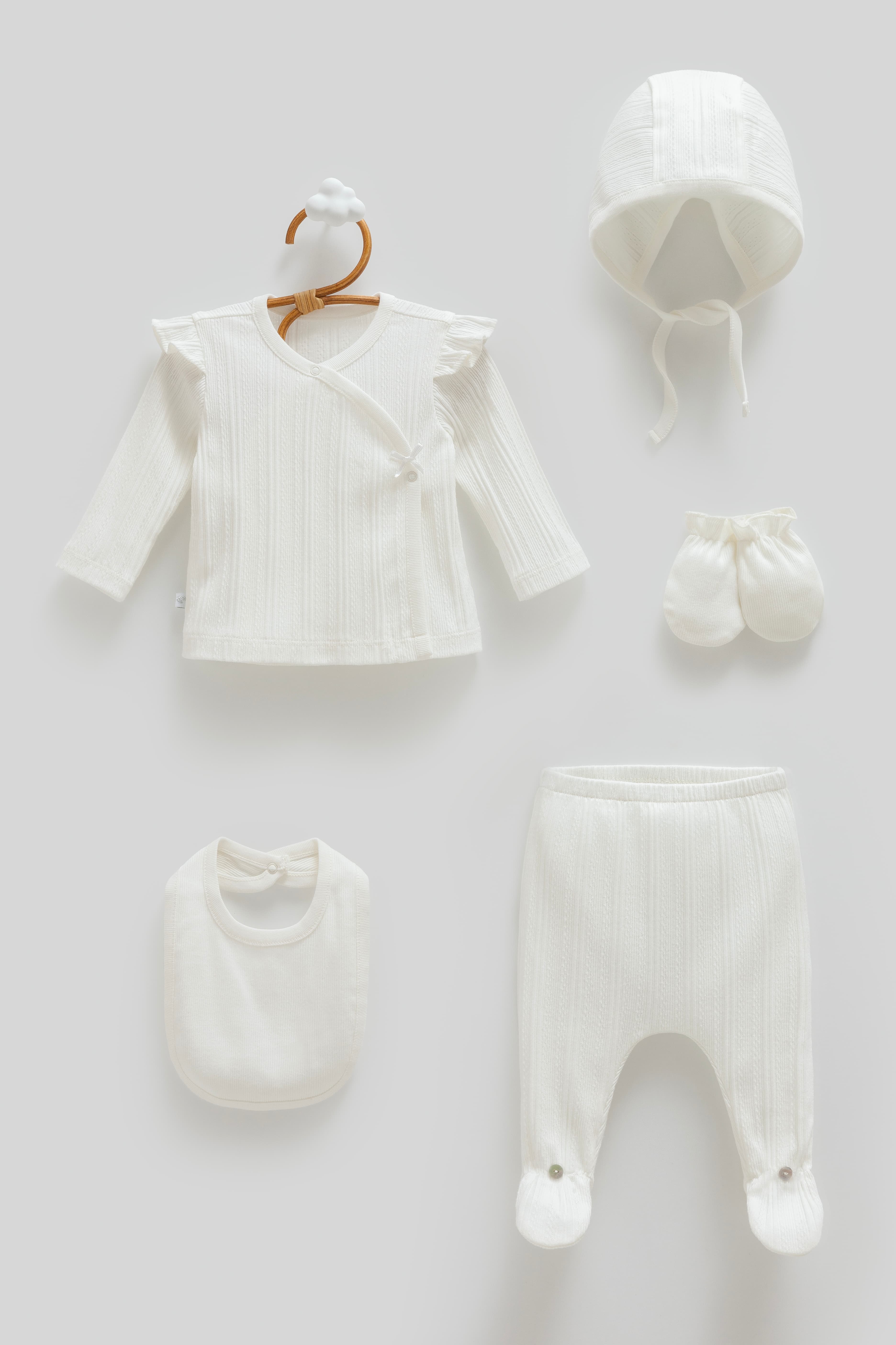 Five pieces 100% Cotton Baby Girl Set