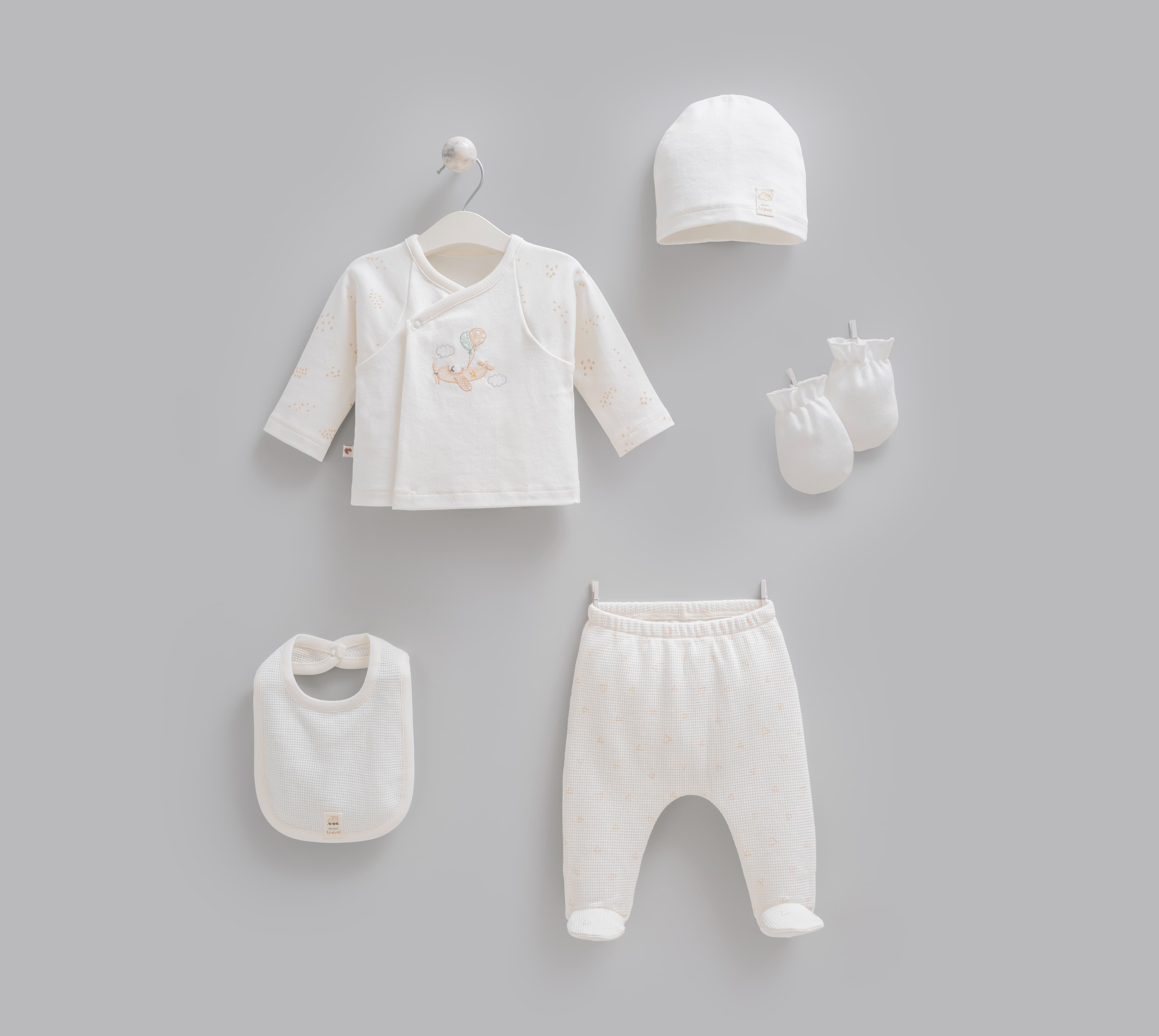 100% cotton 5 pieces set size 0-3