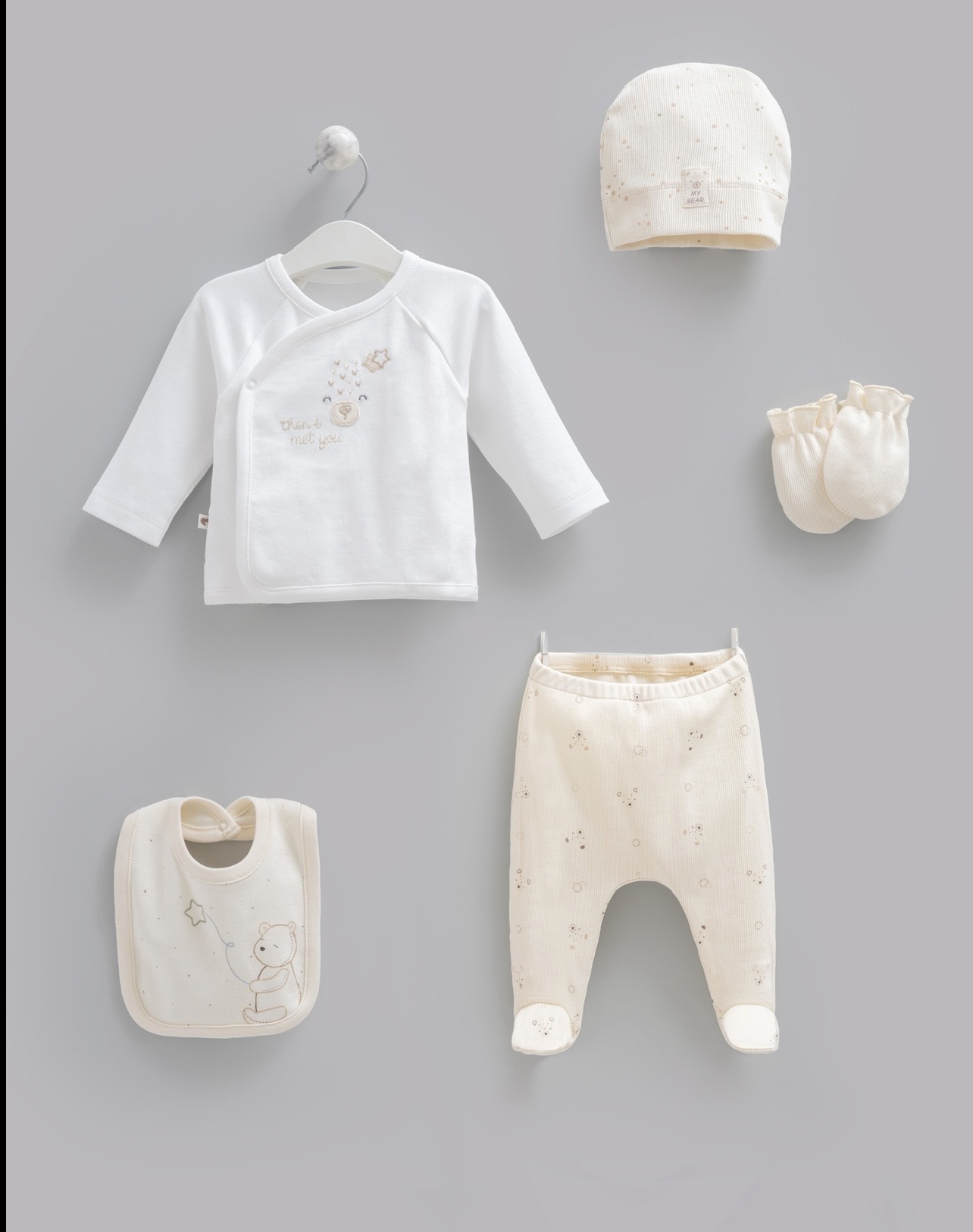 100% cotton 5 pieces set size 0-3