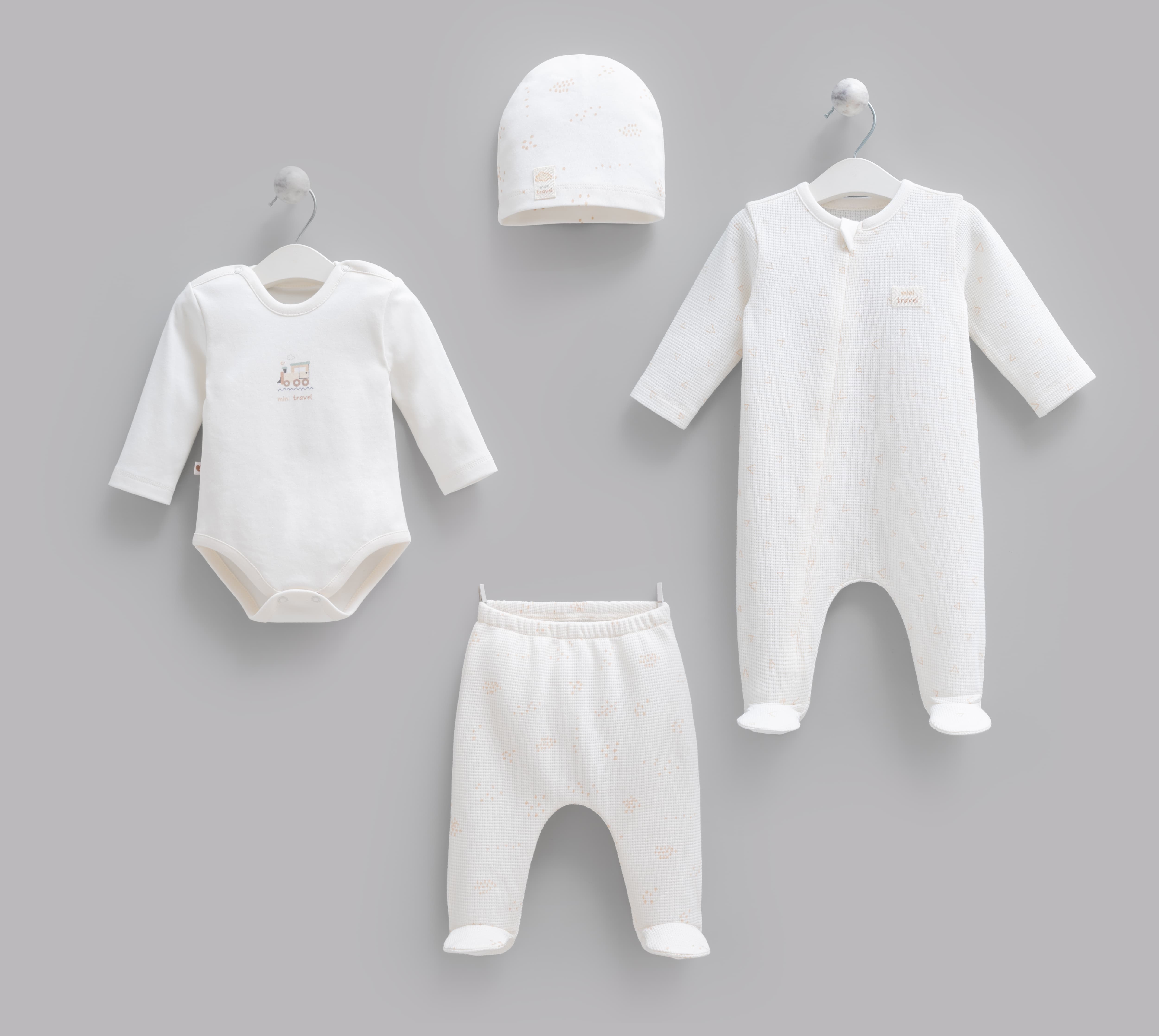 100% cotton 4 pieces set size 0-3