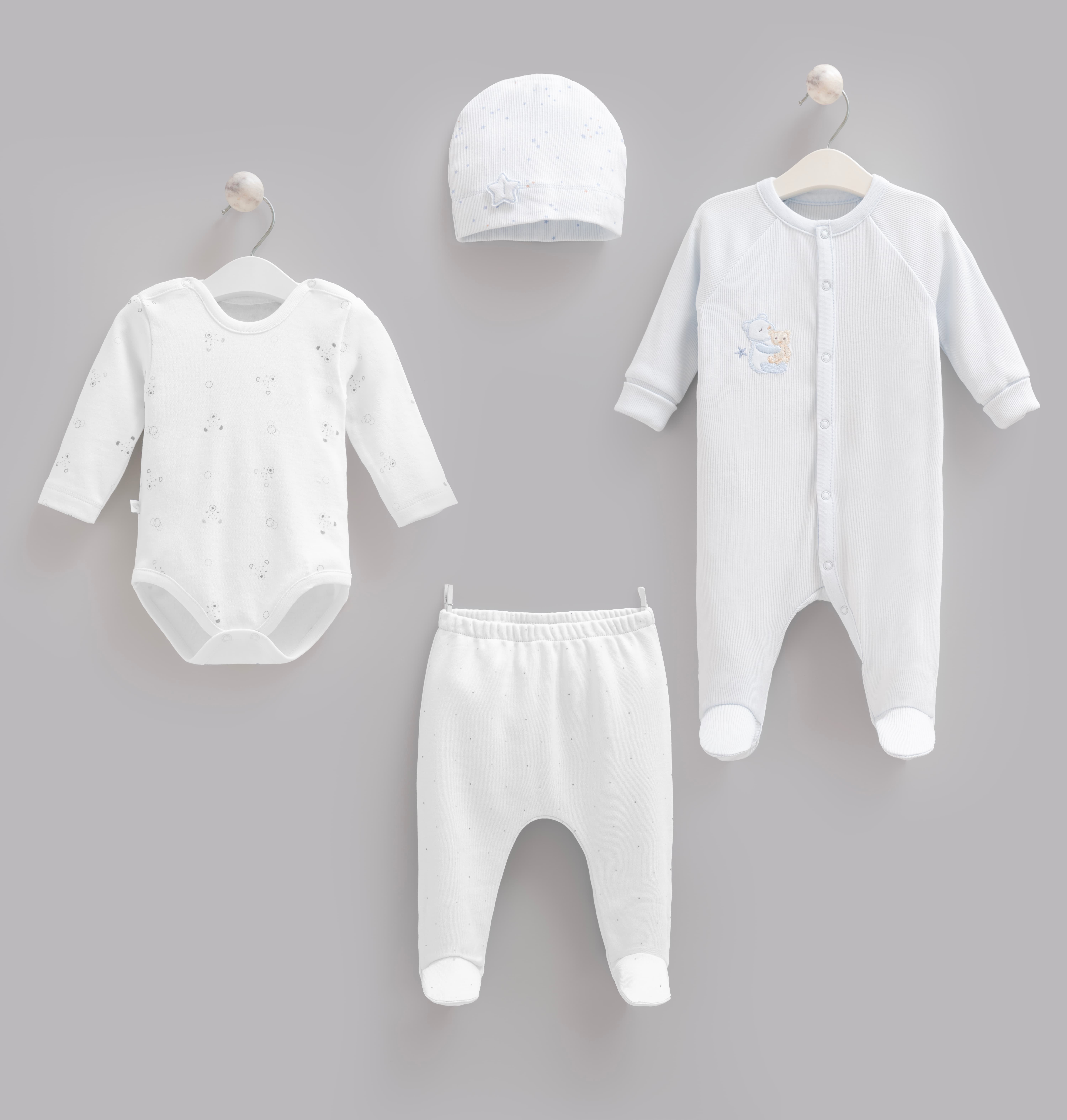 100% cotton 4 pieces set size 0-4