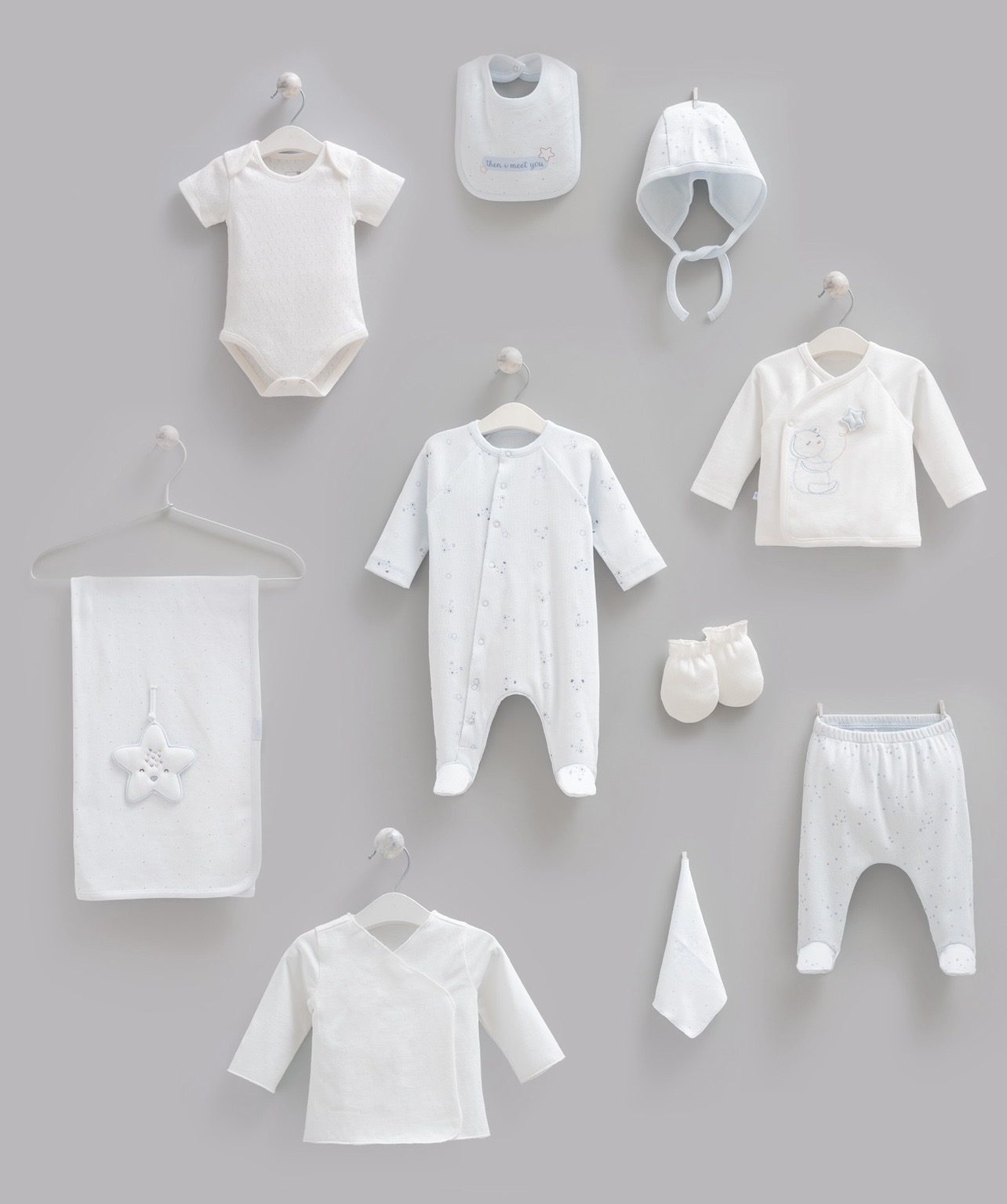 100% Cotton 10 Pieces Hospital Set Size 0-3