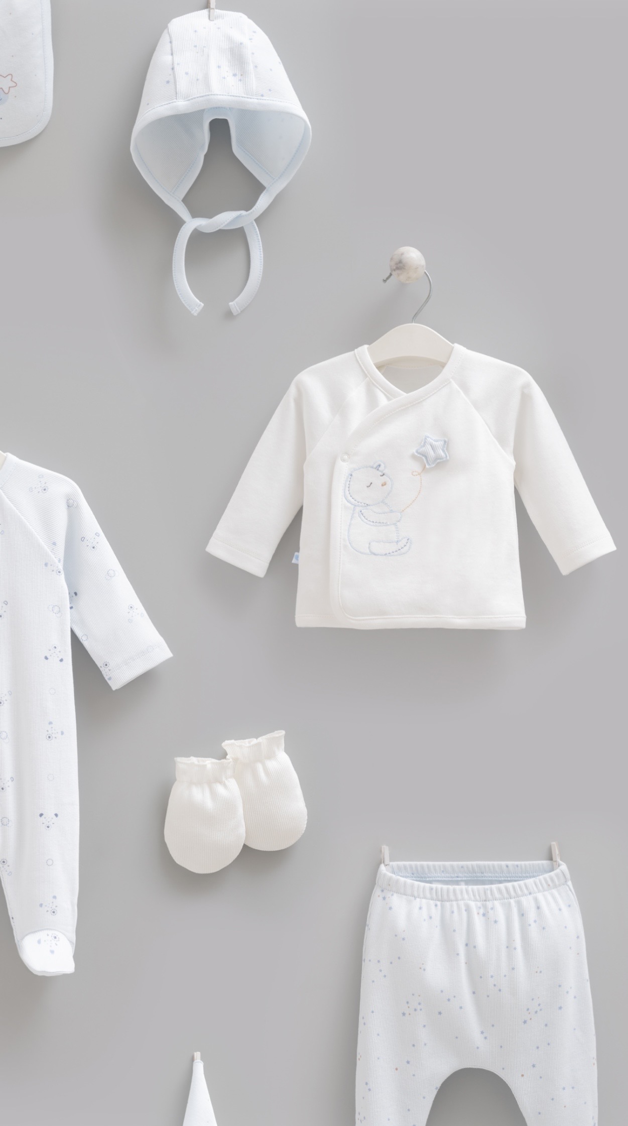 100% Cotton 10 Pieces Hospital Set Size 0-3