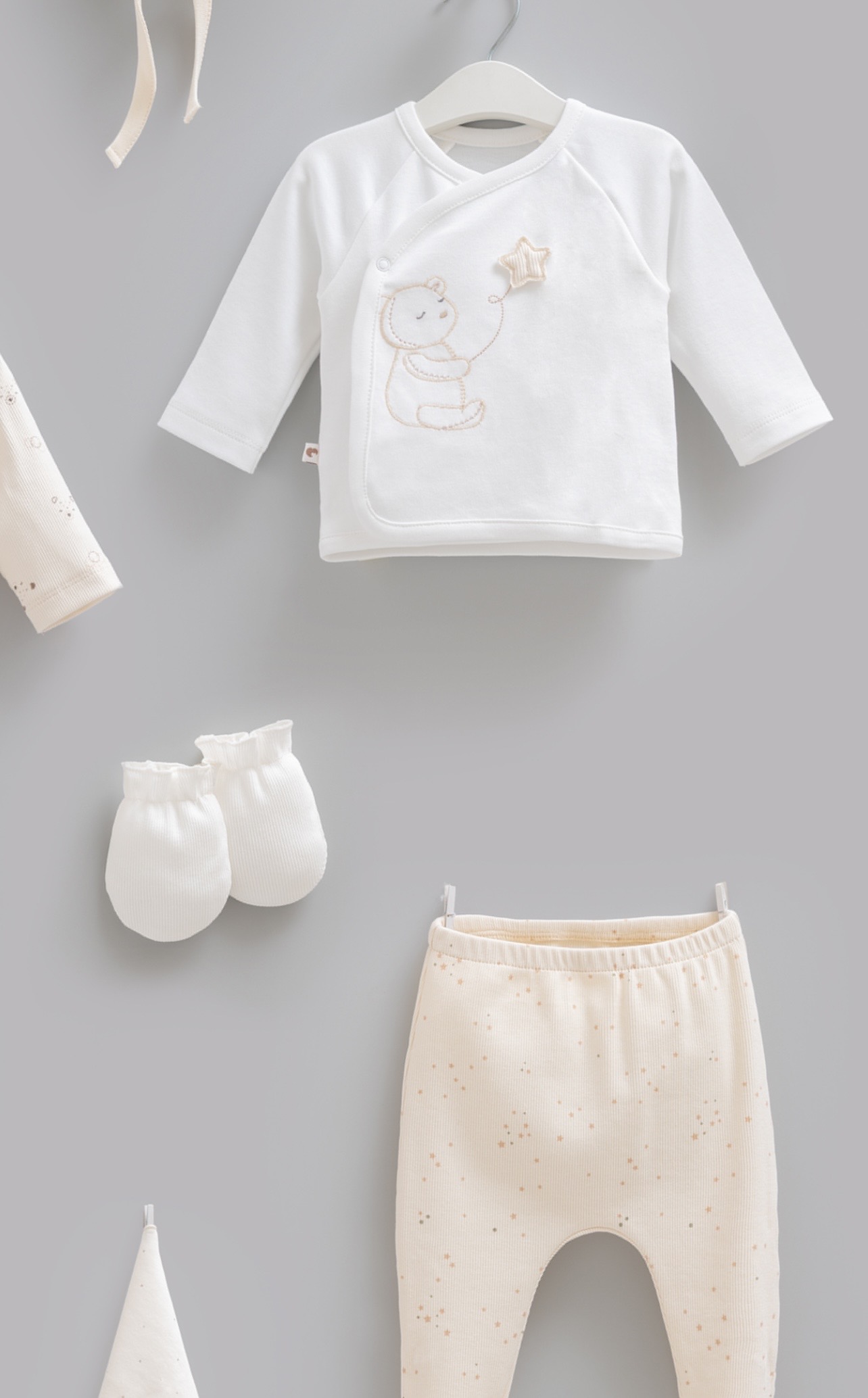 100% Cotton 10 Pieces Hospital Set Size 0-3