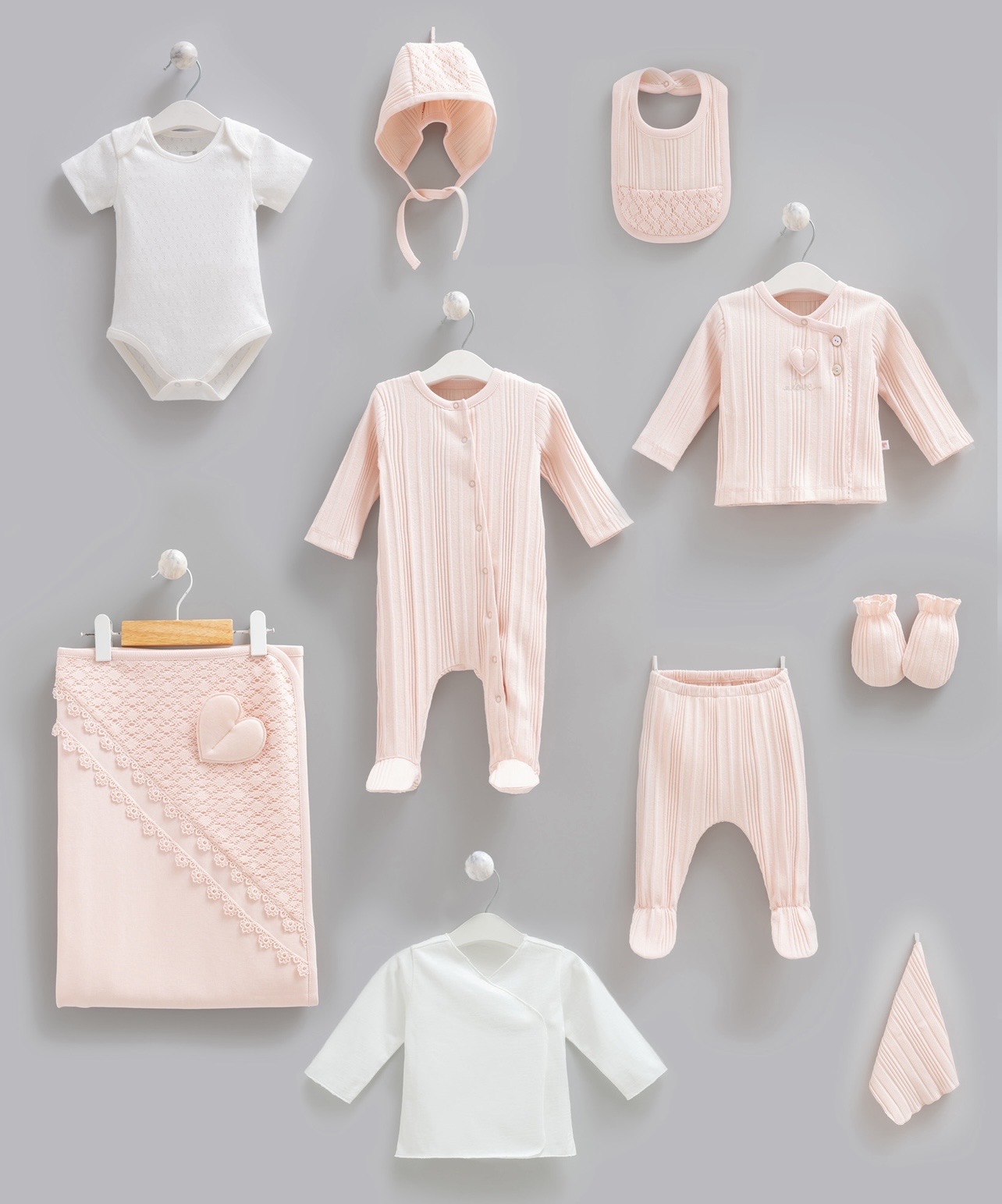 100% Cotton 10 Pieces Hospital Set Size 0-3