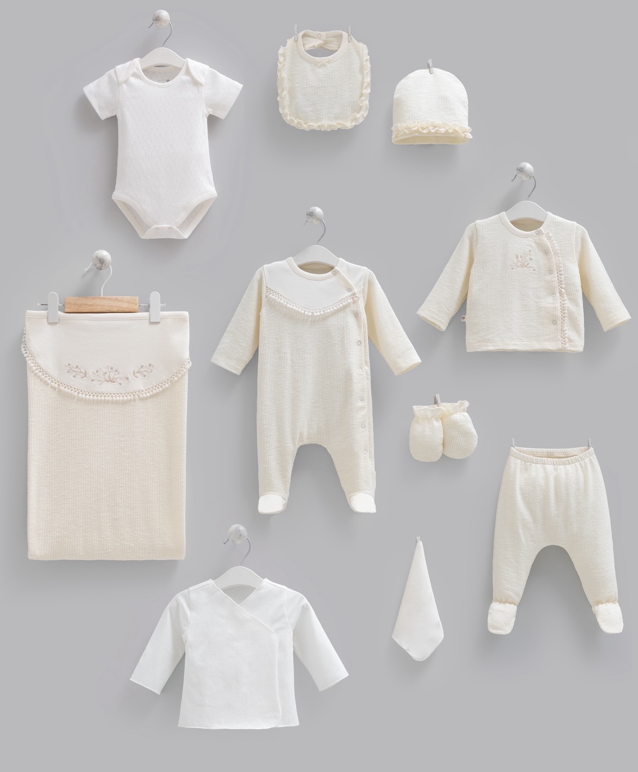 100% Cotton 10 Pieces Hospital Set Size 0-3