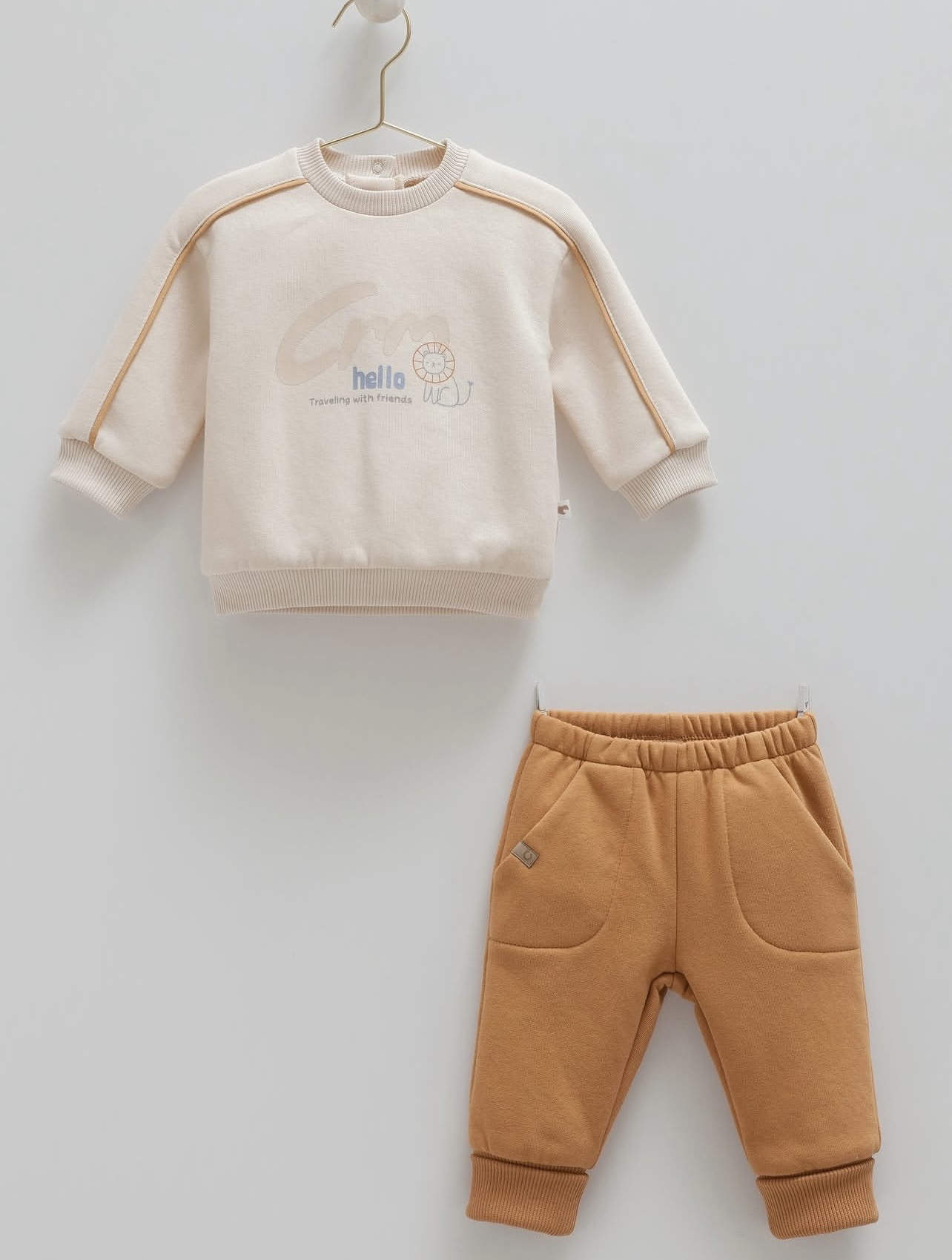 Fleece Inside Winter 2 Pieces Set
