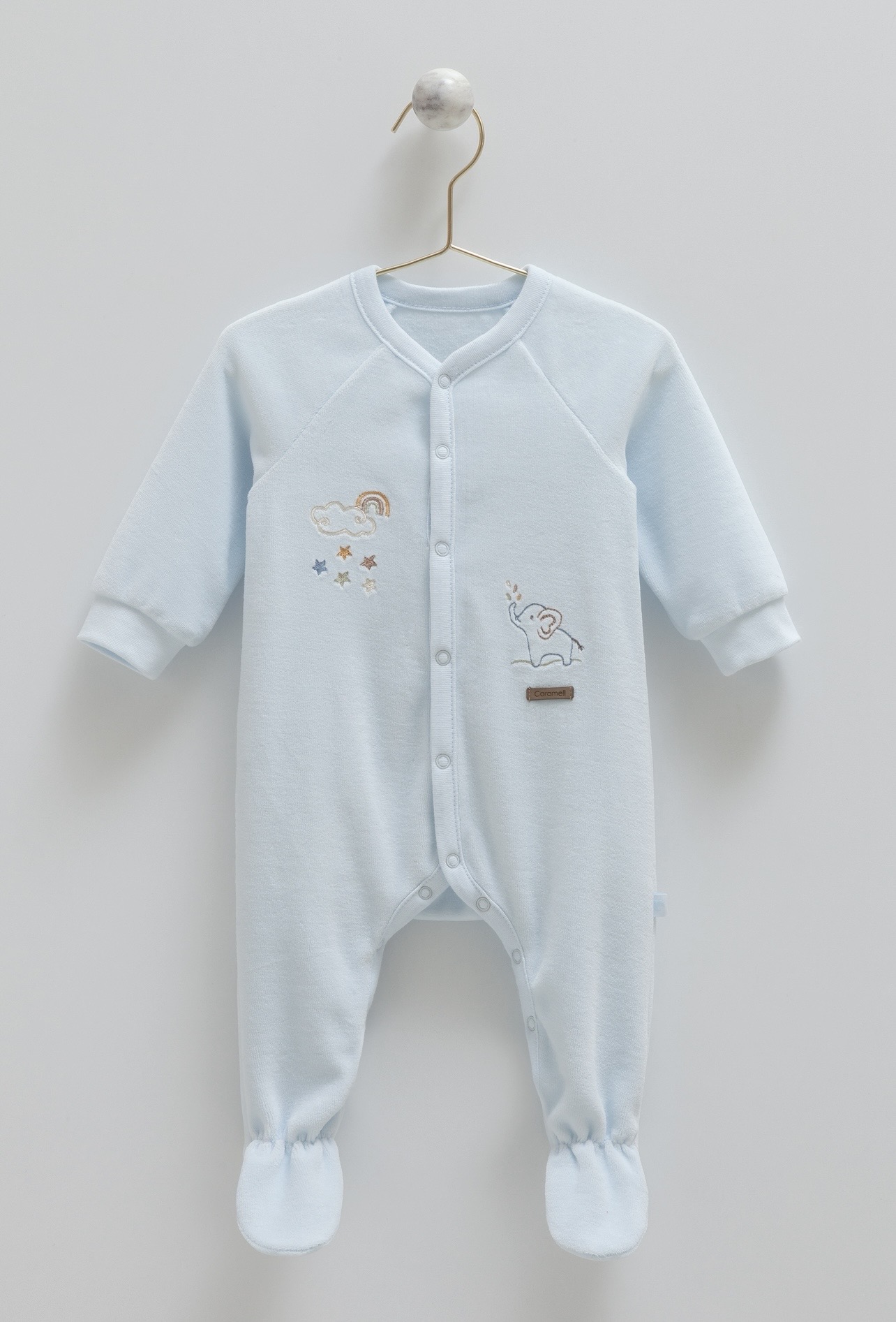 Baby Boy Velour Overall