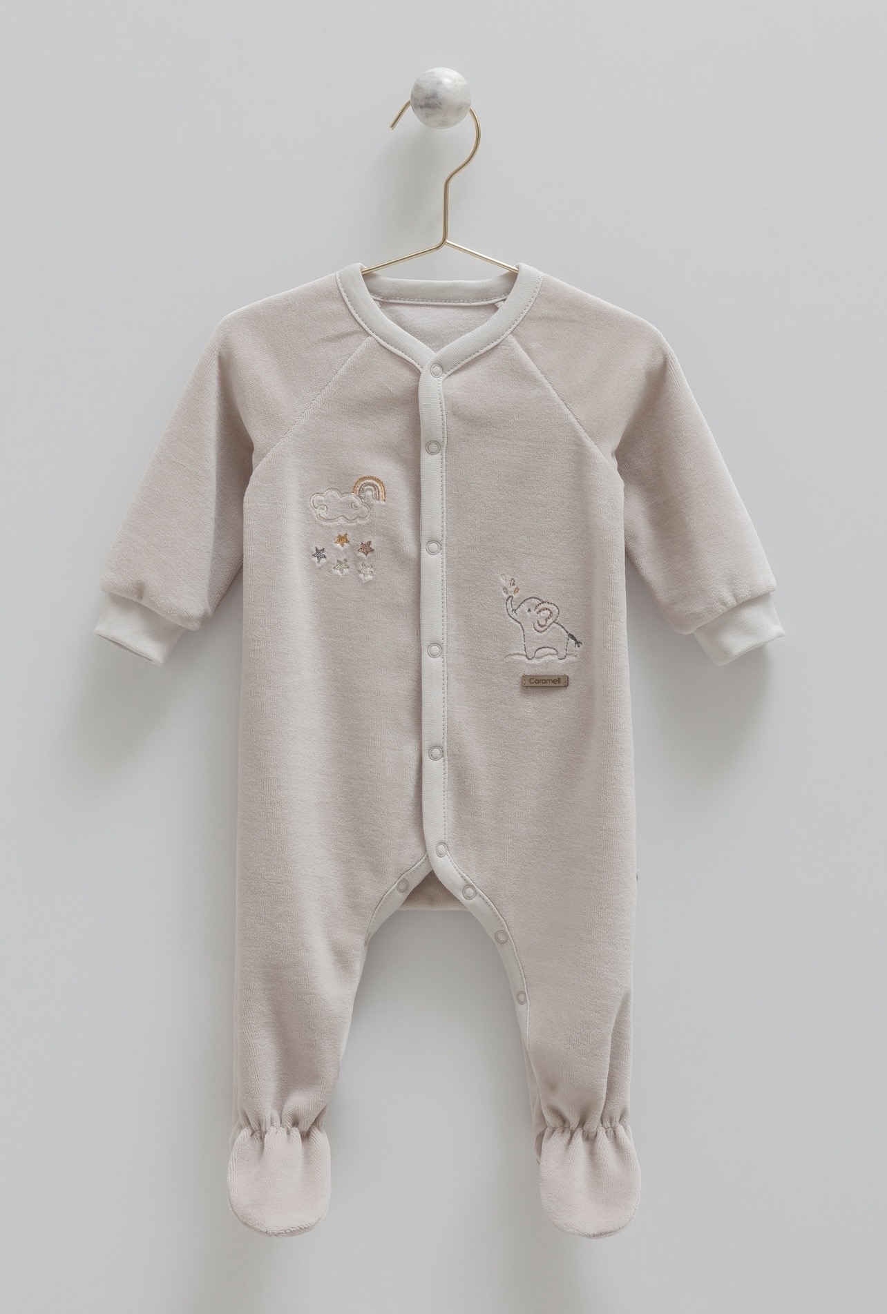 Baby Boy Velour Overall