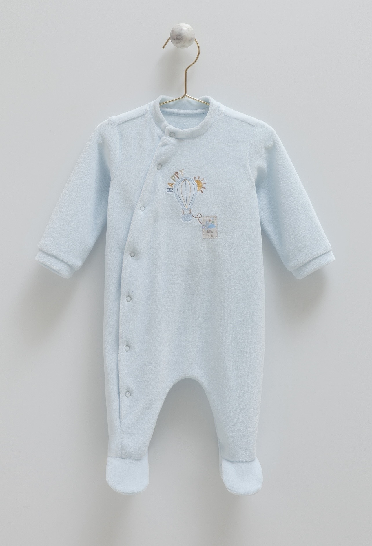 Baby Boy Velour Overall