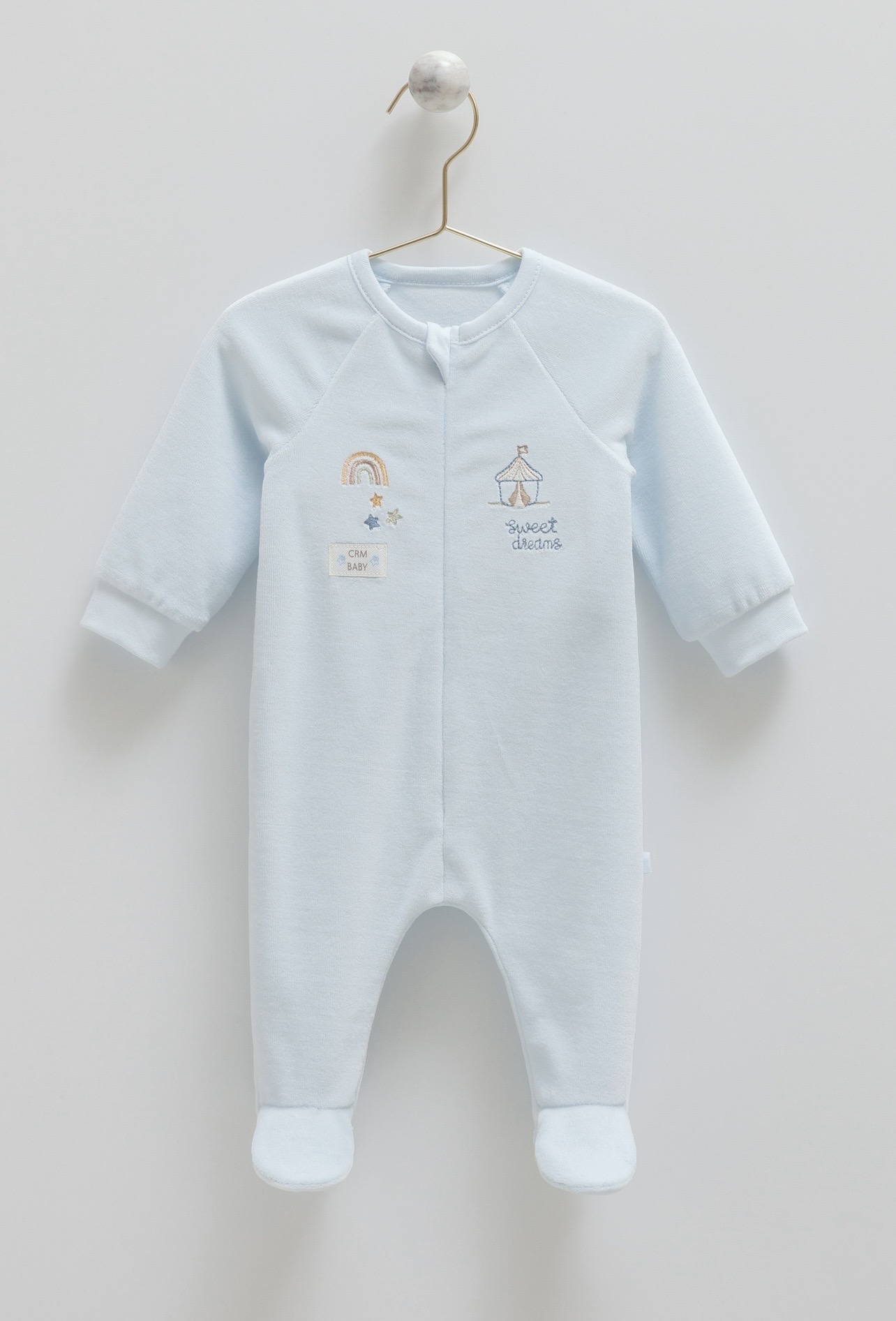 Baby Boy Velour Overall