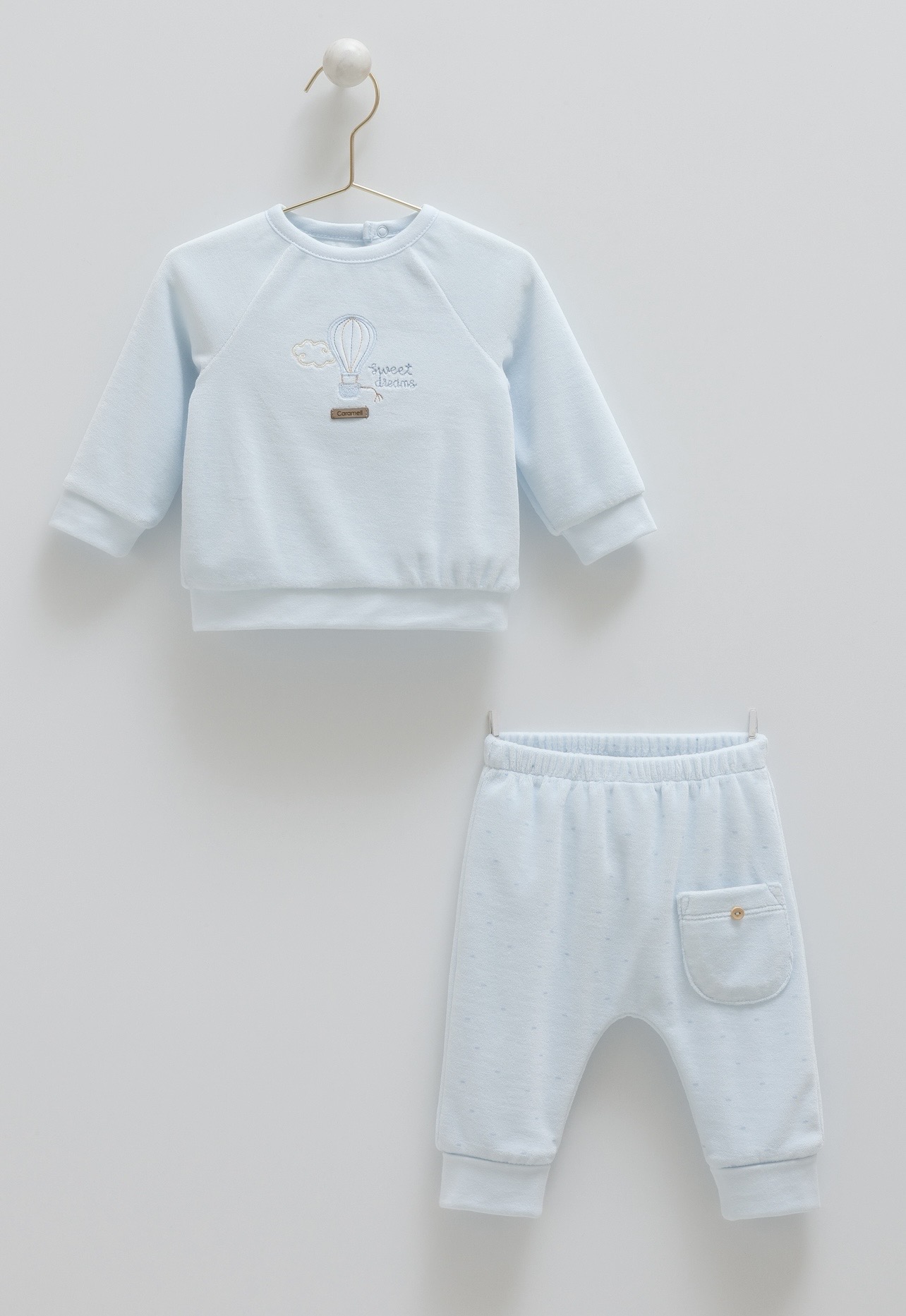 Baby Boy 2 Pieces Velour Set