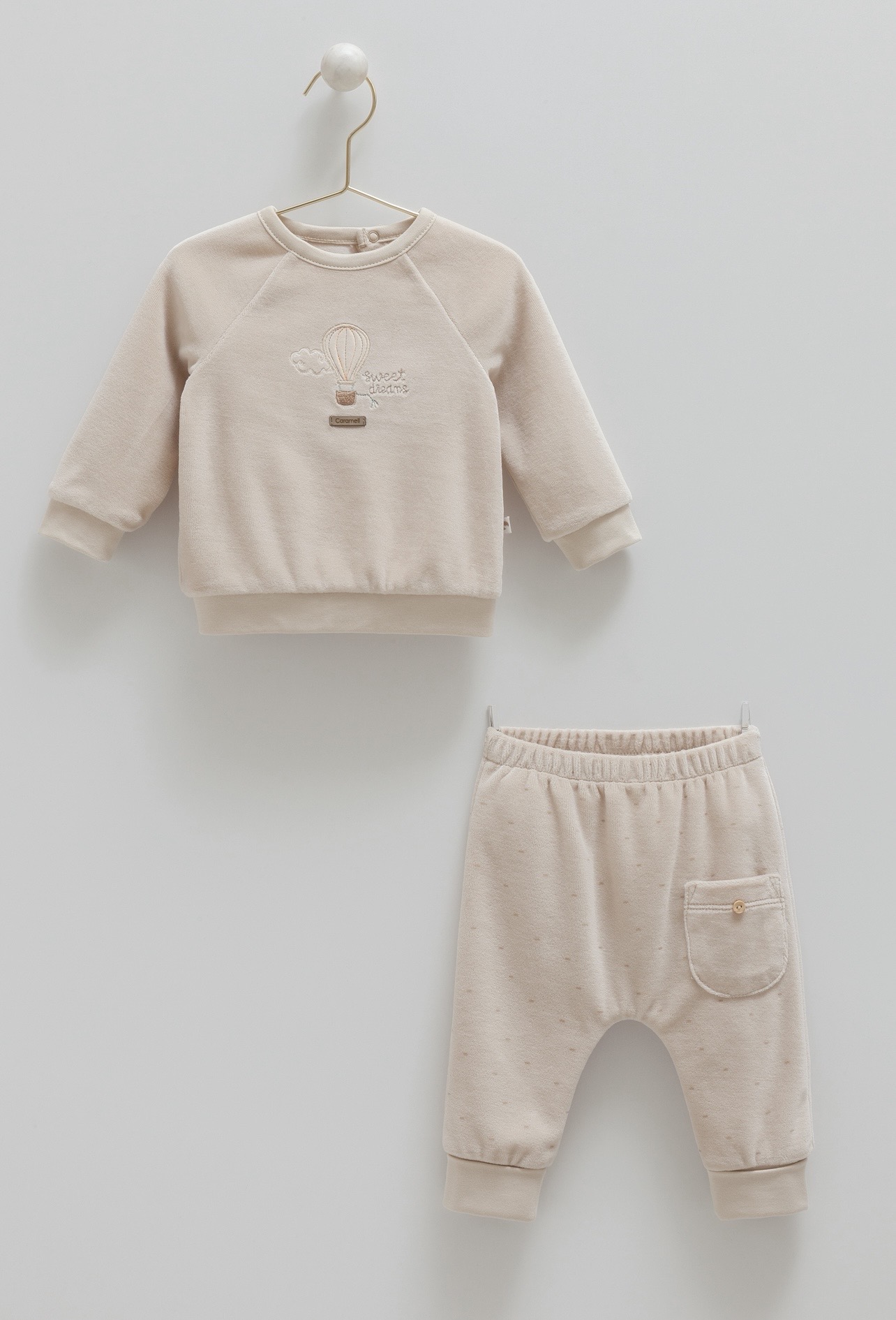 Baby Boy 2 Pieces Velour Set