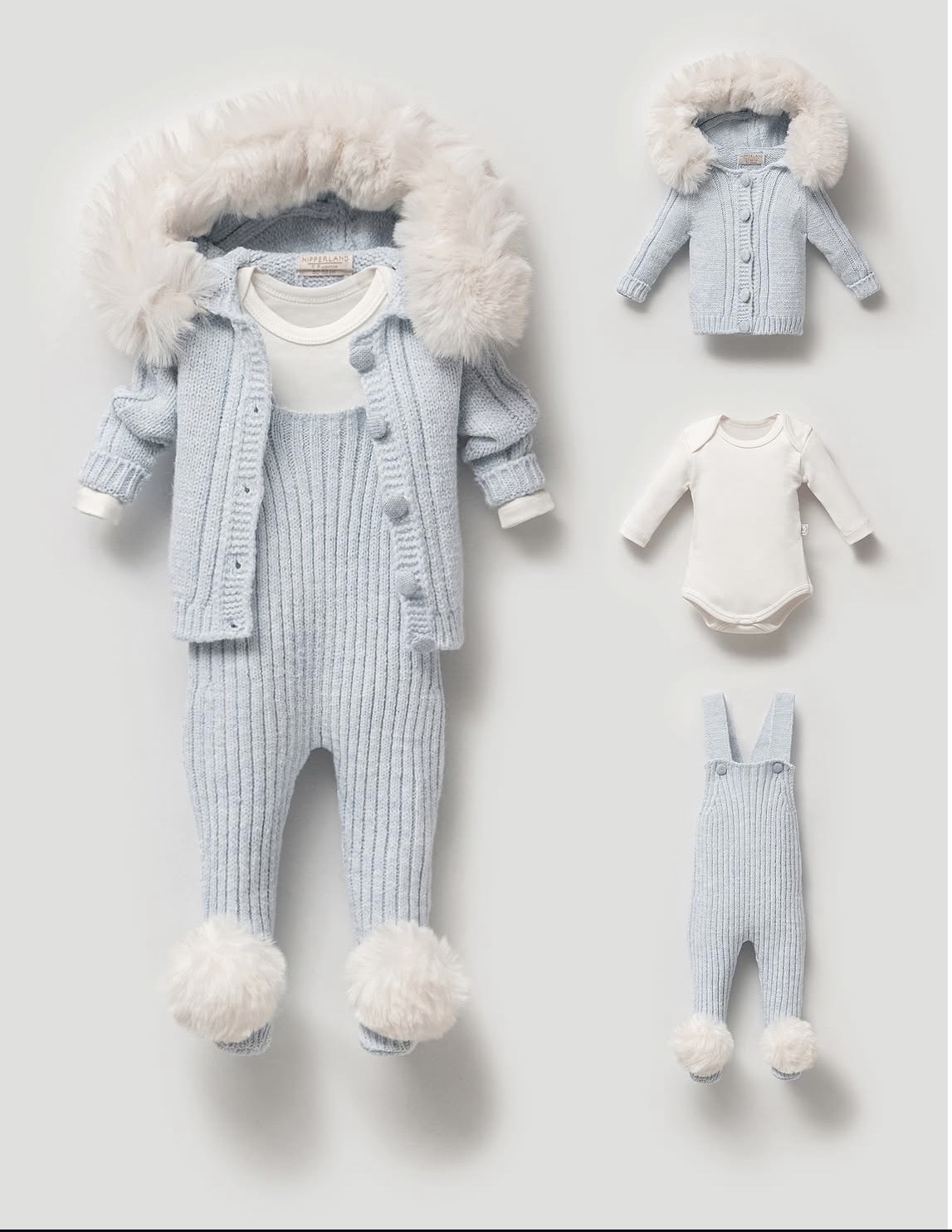 Baby Boy 3 Pieces Wool Set