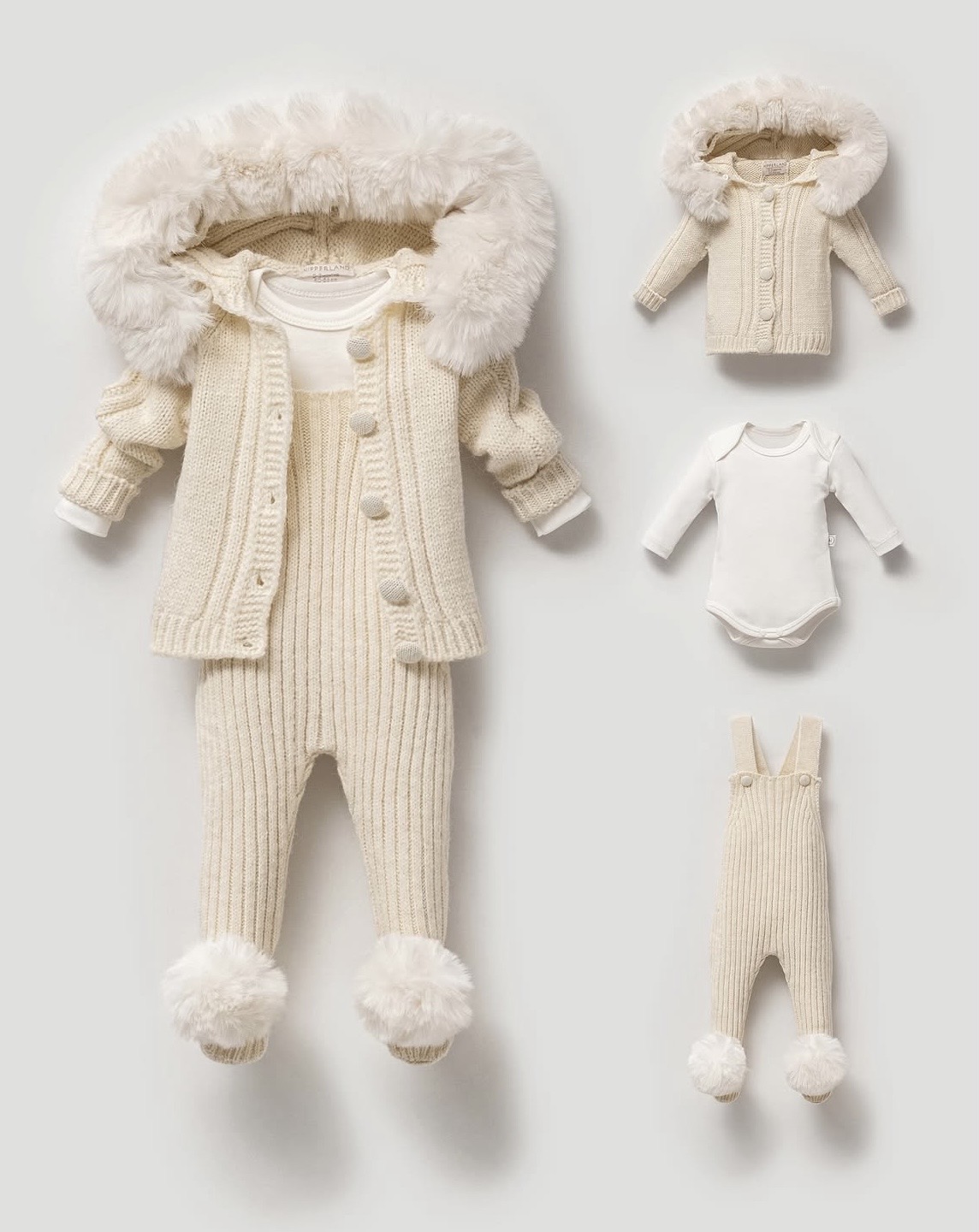 Unisex 3 Pieces Wool Set