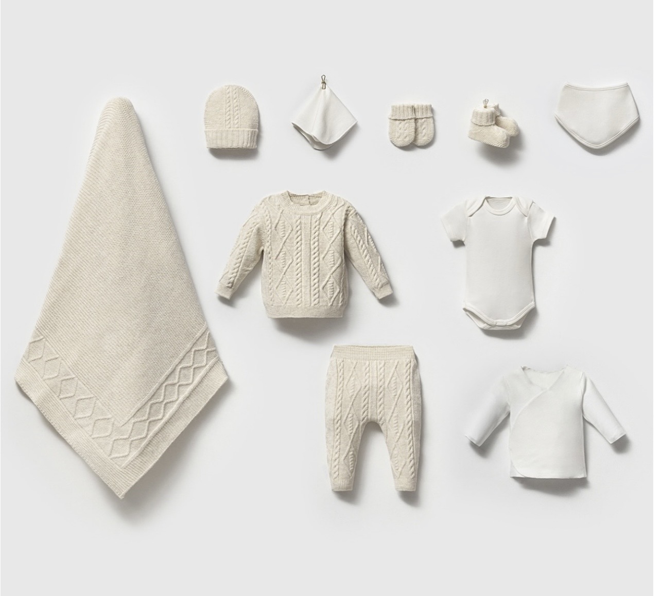 100% Natural Wool Unisex 10-Pieces Hospital Set