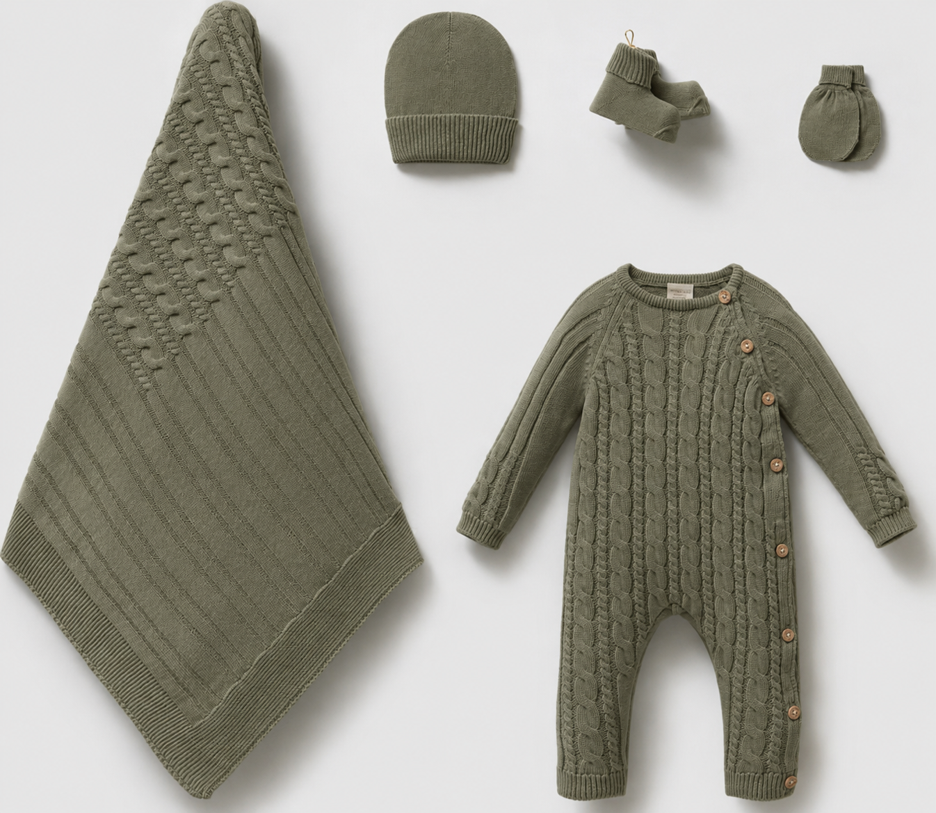100% Knitted Cotton 5-Pieces Hospital Set