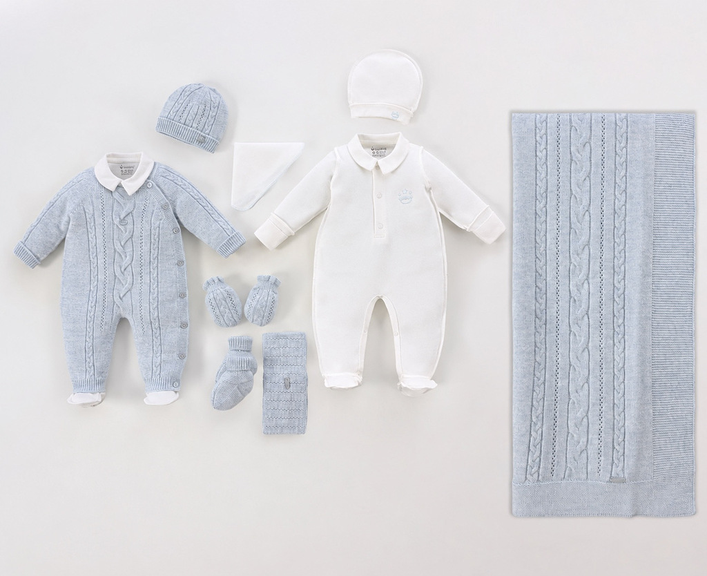 Spanish Design 100% Natural Wool 9 Pieces Hospital Set